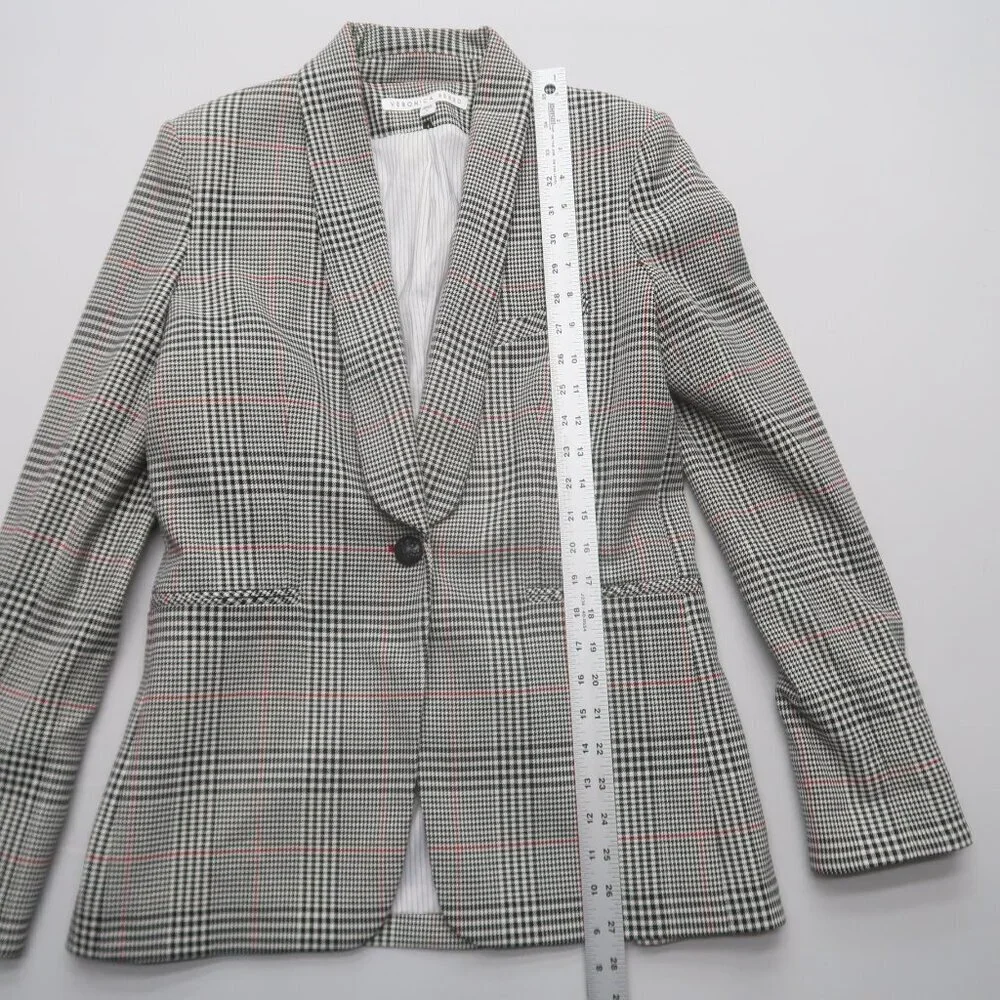 Veronica Beard Plaid Eva Dickey Jacket Blazer Size 8 - Picture 9 of 13